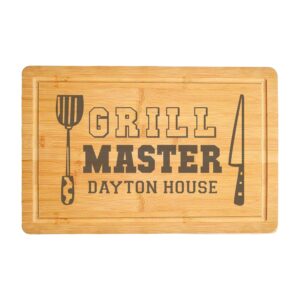 personalized cutting board gifts for dad - custom wood grill board for bbq - unique barbeque and grilling gift idea fathers day, birthday, anniversary, christmas for men, husband, dad, grandpa, him