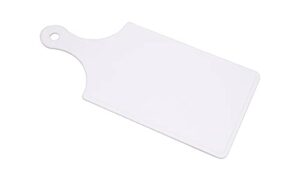 cooking concepts double-sided paddle cutting boards, 12.5 in. (white, paddle)