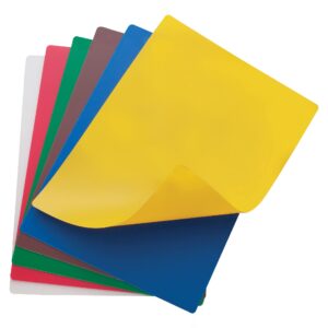 winco cbf-1520 flexible cutting mats, 15-inch by 20-inch, assorted colors