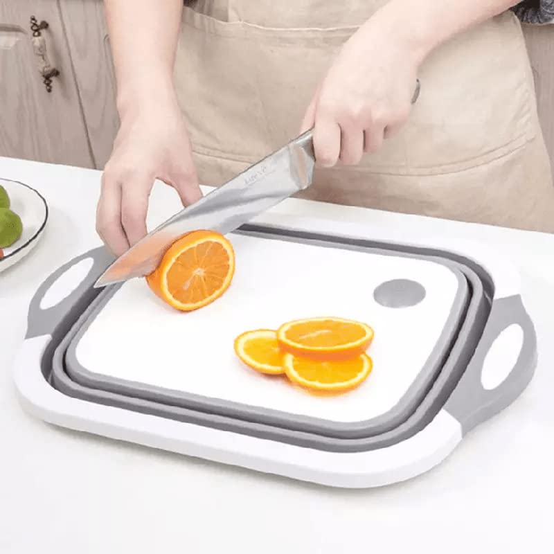 Multi-functional Chopping Cutting Board Portable Plastic Three-in-One: The Ultimate Kitchen Accessory for On-the-Go Cooking!"- 30 x 40