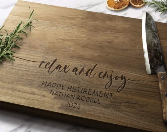 Personalized Retirement Cutting Board - Engraved Gifts, Personalized Cutting Board, Retirement Gift, Gift For Retirement