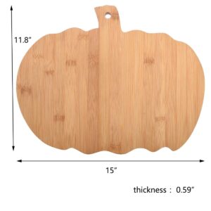 Vencer Halloween Pumpkin Bamboo Serving & Cutting Board,The Nightmare Before X-MAS Gift and Decoration,15x11.8 Inch,VFO-083