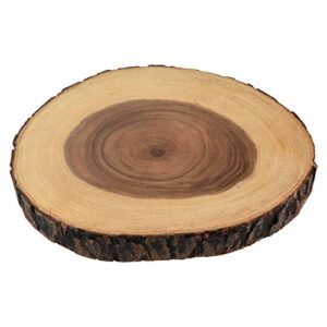 aeravida natural rain tree wood handmade cutting board | versatile wood cutting board | rain tree wood kitchen decor | handmade home cutting board| kitchen decorative food