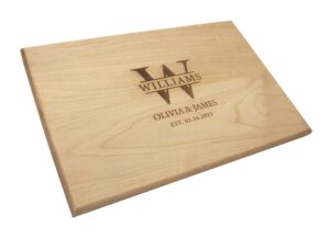 custom cutting boards wood engraved - personalized cutting board wedding gift - buy one. plant one. - personalized wedding gifts for newlyweds - usa handmade cutting boards