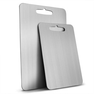 cutting boards,stainless steel heavy duty cutting board chopping board for home kitchen pastry board for meat,vegetables,bread, cutting mats