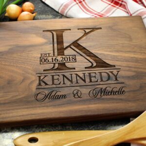 Personalized Cutting Boards, Wooden Custom Engraved Chopping Board for Wedding Gift, Bridal Shower, Engagement Gifts, Anniversary Gift, Housewarming Gift, Gift for friends