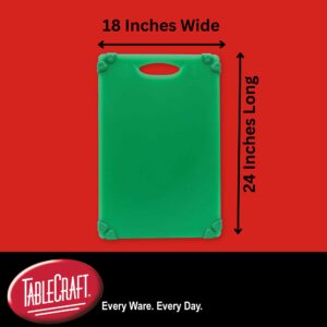 TableCraft Products CBG1824AGN Cutting Board,18" x 24" x 1/2", Color Coded Green