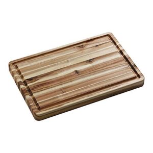 large acacia wood cutting board by door 56 co 18 x 12 x 1.5 thick reversible chopping block with juice groove