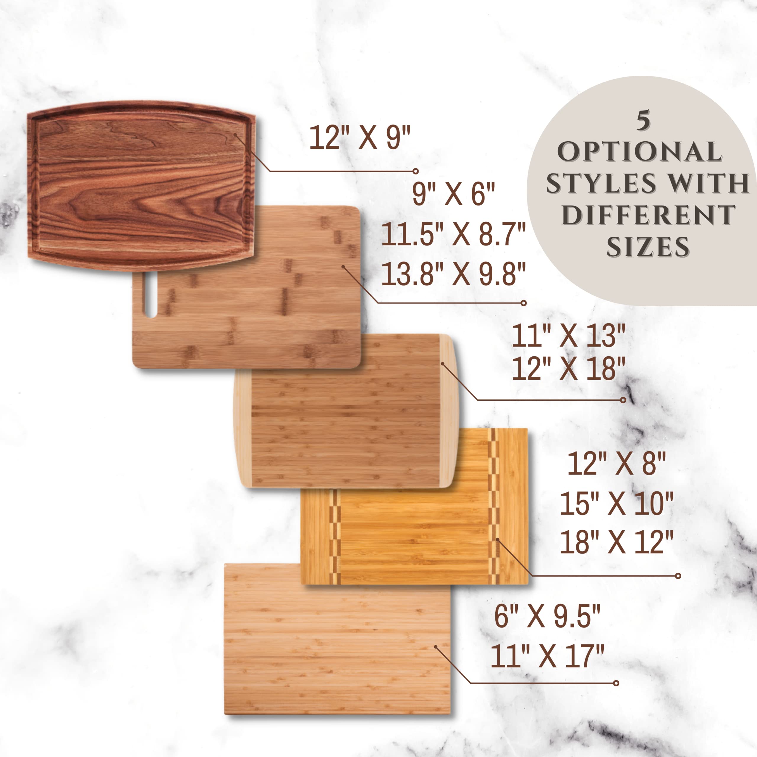 Personalized Cutting Boards, 11 Designs, 6 Cutting Board Styles - Wedding Gifts for Couples, Custom Kitchen Sign Gift for Couples, Personalized Gifts, Newlywed Gifts for Couples, Housewarming Gifts