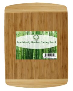da vinci natural bamboo large wood cutting board 12 x 18 inch