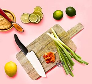 wood cutting board for kitchen butcher block, meat, cheese vegetables, fruits,with grip handle