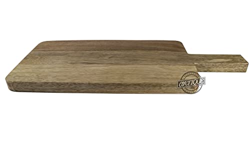 Wood Cutting Board for Kitchen Butcher Block, Meat, Cheese Vegetables, Fruits,with Grip Handle