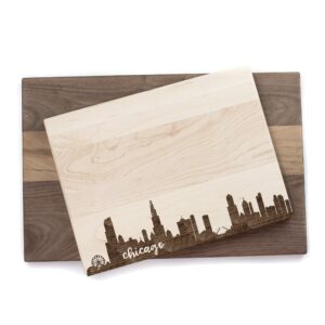 chicago skyline cutting board