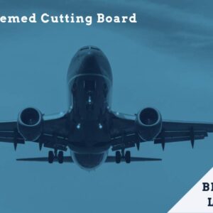 Aviation Bamboo Cutting Board, Jet Silhouettes