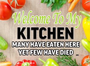 funny welcome to my kitchen glass cutting board decorative gift for mom design
