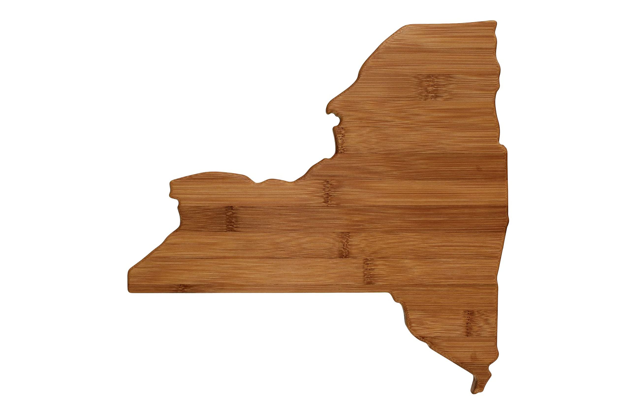 New York Shaped Bamboo Wood Cutting Board For New Family Home Housewarming Wedding Moving Gift