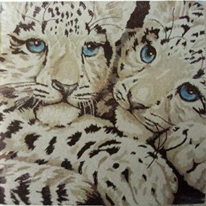 8"x8" Leopard Kitchen Counter Art Tempered Glass Cutting Board Surface Saver Bar Prep