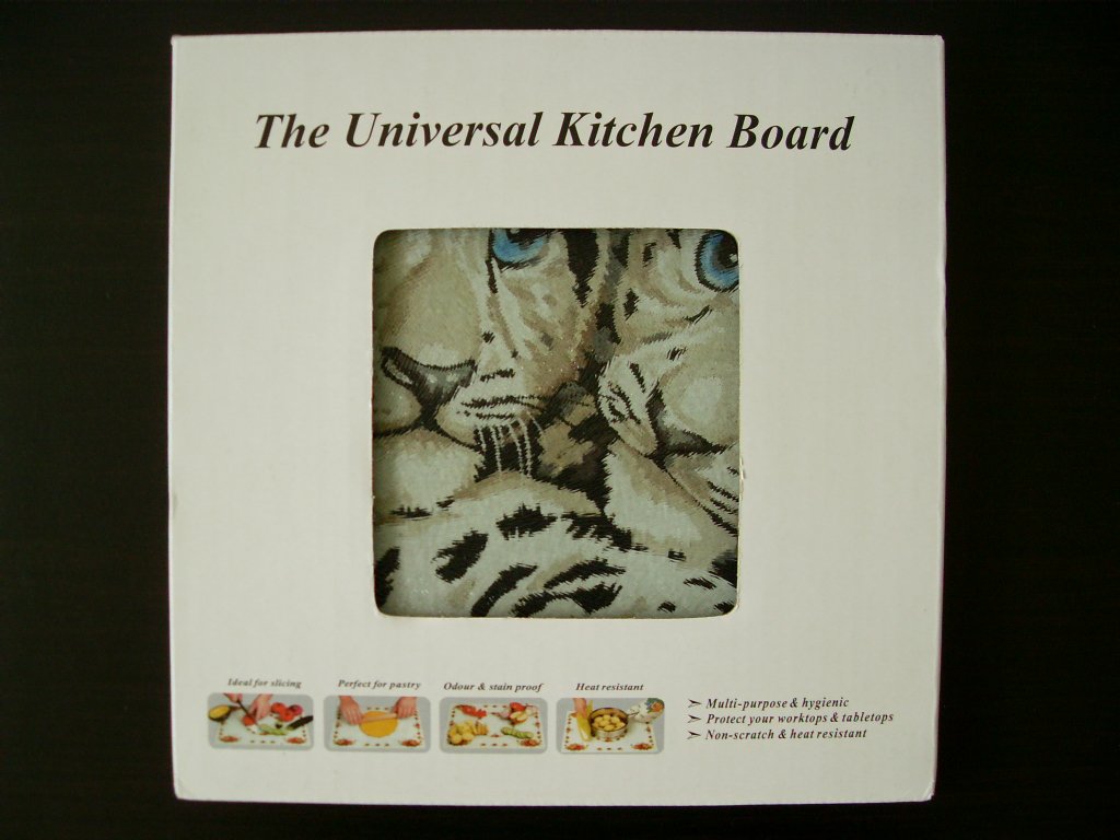 8"x8" Leopard Kitchen Counter Art Tempered Glass Cutting Board Surface Saver Bar Prep