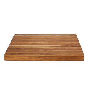 Teak Cutting Board Extra-Large (24x18x1.75 inch) Carving Board With Hand Grip, Teak Butcher Block, The Leif