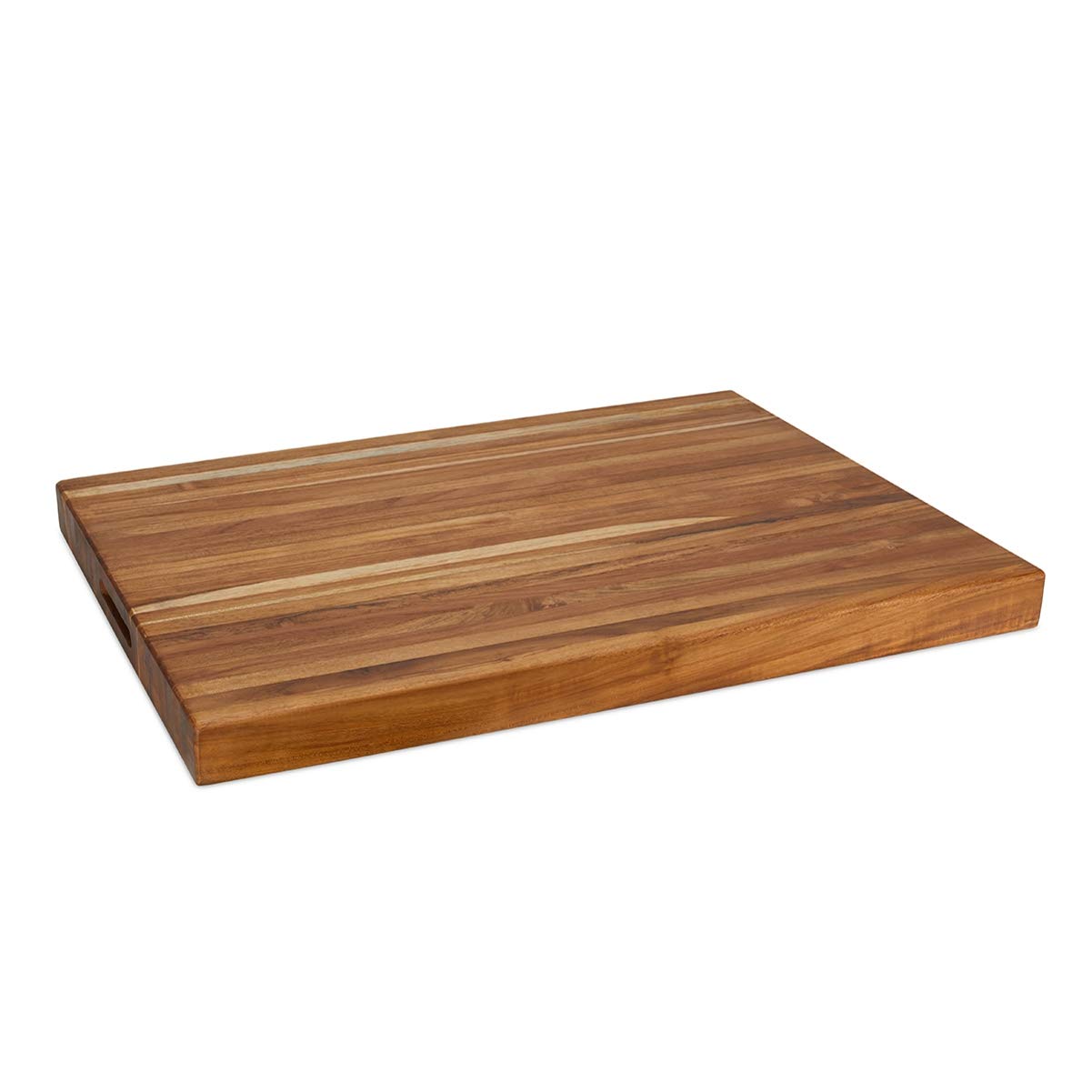 Teak Cutting Board Extra-Large (24x18x1.75 inch) Carving Board With Hand Grip, Teak Butcher Block, The Leif