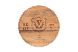 ironwood gourmet, 0.5 x 9 x 9 inches, multi-use circle serving board: 2007 wine barrel