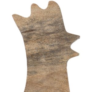 Foreside Home & Garden Wood Hen Shaped Kitchen Serving Cutting Board