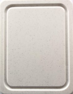 cutting board, solid surface, corian, hi-macs, straton, etc. size 12" x 16" x 1/2" white speckle