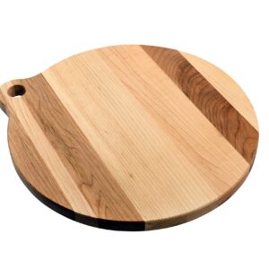 Labell Boards 12-Inch Round Maple Cutting Board, 12x0.75'', L12000