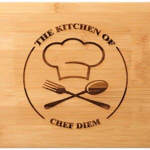 Personalized Cutting Board for Kitchen,Custom Bamboo Cutting Board with Laser Engraved Name, Engraved Cutting Board Home Gifts for Couples,Kitchen Cutting Boards for Housewarming Wedding Anniversary