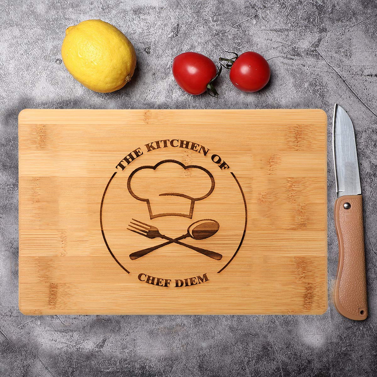 Personalized Cutting Board for Kitchen,Custom Bamboo Cutting Board with Laser Engraved Name, Engraved Cutting Board Home Gifts for Couples,Kitchen Cutting Boards for Housewarming Wedding Anniversary