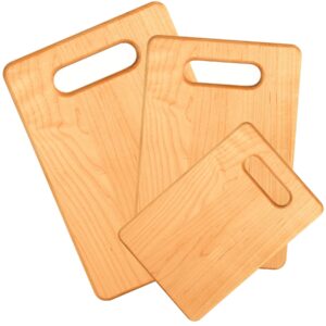 maple cutting board with handle - wedding, engagement, anniversary, housewarming, birthday, corporate gift (small:9''x6'')