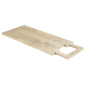 Santa Barbara Design Studio TableSugar Mango Wood Charcuterie Board, 24 x 9-Inch, Light Wash