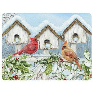 lang cardinal birdhouse cutting board (5035138), multicolor,one size