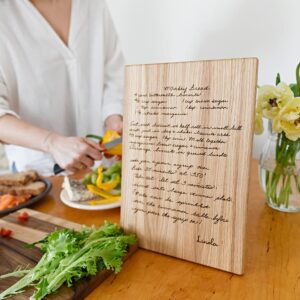 Recipe cutting board personalized handwritten recipe cutting board personalized cutting boards customized recipe cutting board handmade cutting boards recipe custom handwriting