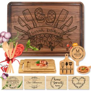 personalized cutting boards, wedding gifts for couple, wood engraved custom cutting boards for anniversary engagement housewarming gifts
