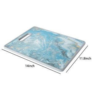 FUN LAVIE Cutting Board For Kitchen Starry sky pattern chopping board BPA Free Decorative Gift 14 x 11.8 Inches Style A