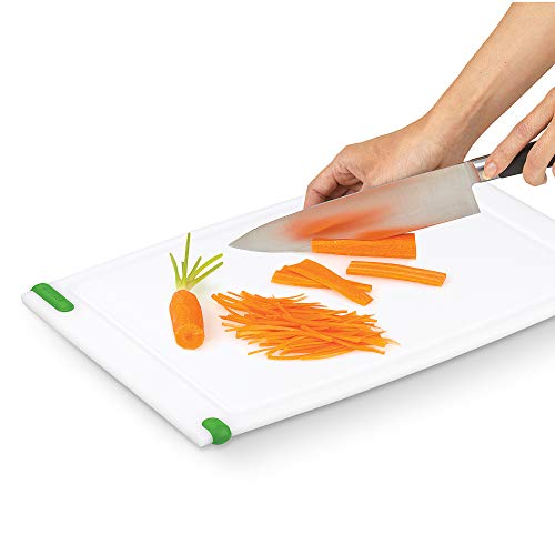 Good Cook Touch Plastic Cutting Board, 10 by 15-Inch,20309,White