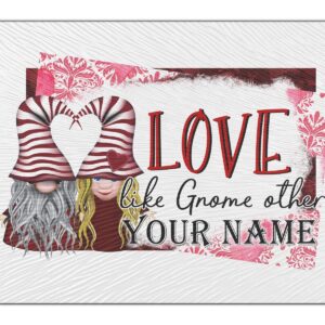 Bleu Reign Cutting Board Personalized Custom Name Love Like Gnome Other 11x15 inches Textured Glass