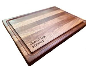 green ridge millwork xl walnut cutting board with juice groove 14"x20"x1.25"