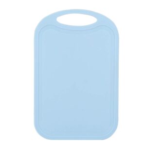 colorido non-slip kitchen chopping board plastic cutting boards with hanging hole and stand light blue