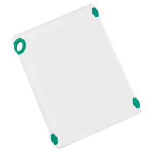 winco non-slip cutting board with hook, 18" x 24", green