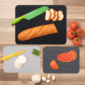 Simply Genius (Bundle) - Extra Thick Cutting Boards for Kitchen Prep, Non Slip Flexible Cutting Mat Set, Dishwasher Safe & Large and Tall 17x17 Pop-Up Mesh Food Covers Tent Umbrella for Outdoors