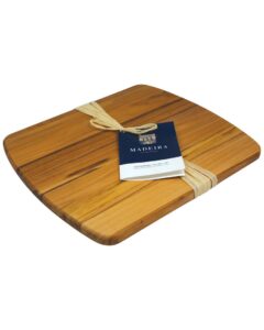 madeira utility cutting board, teak edge-grain, 13.5" x 11.5"
