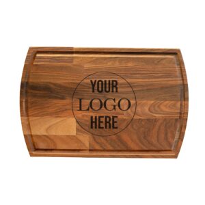 Logo Cutting Board | Custom Cutting Boards | Personalized Cutting Board | Personalized Charcuterie Board | Customize Cutting Boards | Charcuterie Boards | Wood Cutting Board (Arched)