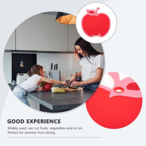 Luxshiny Large Cutting Board Fruit Chopping Board Small Cutting Boards Plastic Kitchen Cutting Boards for Vegetable Fruit Bread Chopping Boards Fruit- Shaped Serving Board