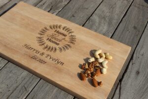 personalized housewarming gift/new home gift/closing gift/wooden cutting board gift for new home/new home couple gift (personalize, 12 * 8 inch)