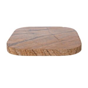 Creative Co-Op Distressed Marble Charcuterie, Brown Cheese/Cutting Board