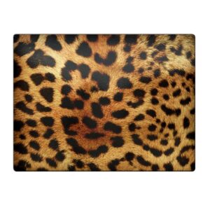 leopard print - glass cutting board
