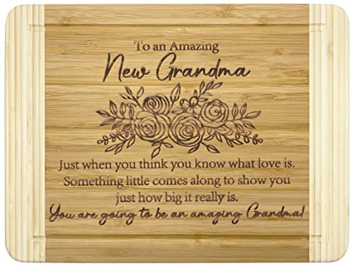 New Grandma Gifts, Pregnancy Announcement Gift for Grandma Mom, Mother's Day Thanksgiving Christmas Gift for Grandma Mother, Engraved Cutting Board -You Are Going to Be An Amazing Grandma