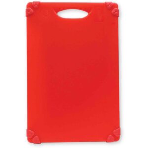 tablecraft products cbg1824ard cutting board,"grippy", 18" x 24" x 1/2", color coded red